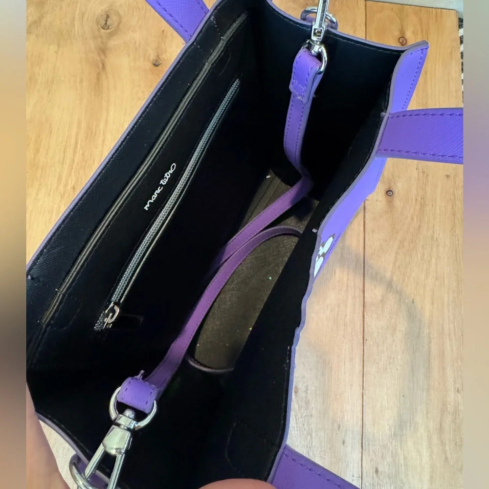 Marc Tetro Purple Bichon Frise Tote Bag